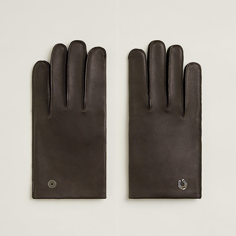Jump H gloves - Brown | Hermès Canada